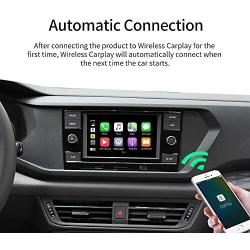 CarlinKit 2.0 Wireless CarPlay Adapter Fit for Factory CarPlay Cars, Compatible with aftermarket Pioneer Radio with Built-in CarPlay, Convert Wired to Wireless Carplay, Online Upgrade Adapter