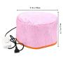 Hair Care Hat, Hair SPA Cap, Nourish Hair Care Hat, Electric Hair Cap Thermal Cap For Hair Spa Home（Zipper has pink and green, random delivery）