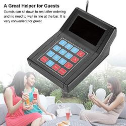 Tangxi Restaurant Pager System, Wireless Calling System,Long Range Paging System with 20 Coaster Pagers and 1 Numeric Keyboard Transmitter for Restaurant Clinic Church Cafe Shop(US 100-240V)