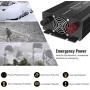 MoKo Power Inverter 1000 Watt Continuous/2000 Watt Peak, DC 12V to 110V AC Car Power Inverter with 3 AC Outlets,LED Indicator,Built-in Cooling Fan,4 Fuses(30A) - Black