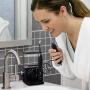 Waterpik CC-01 Complete Care 9.0 Sonic Electric Toothbrush + Water Flosser, Black, Medium