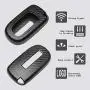 TANGSEN Smart Key Fob Personalized Case Protective Cover for DODGE RAM for JEEP CHEROKEE 3 4 5 Button Keyless Entry Remote 3D Carbon Fiber ABS Plastic Emboss