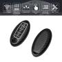 TANGSEN Smart Key Fob Case for INFINITI JX35 Q50 Q60 QX56 QX60 QX80 for NISSAN ALTIMA ARMADA MAXIMA MURANO PATHFINDER ROGUE 5 Button Keyless Entry Remote 3D Carbon Fiber ABS Black Silicone Cover