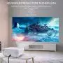 Mini Video Projector, EFFUN Outdoor Movie Projector with Projector Screen, 1080P HD Supported, Home Theater Projector, Portable LED Video Projector Compatible with HDMI, VGA, USB, TF, iPhone, iPad