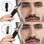 Rechargeable Eyebrow Hair trimmer Painless-Precision with Comb Electric Eyebrow Hair Razor Tool for Face Arm Legs Whole Body Hair Removal for Men Women