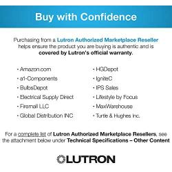 Lutron Caseta Wireless Smart Lighting Dimmer Switch and Remote Kit for Wall & Ceiling Lights, P-PKG1W-WH, White