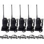 Retevis RT1 2 Way Radios Walkie Talkies Long Range,High Power Two Way Radios Rechargeable,with Earpiece,3000mAh Battery, Rugged, Emergency Alarm,for Adult Construction Warehouse Industry(5 Pack)