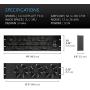 AC Infinity CLOUDPLATE T9-N, Rack Mount Fan Panel 3U, Intake Airflow, for cooling AV, Home Theater, Network 19” Racks