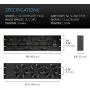AC Infinity CLOUDPLATE T9-N, Rack Mount Fan Panel 3U, Intake Airflow, for cooling AV, Home Theater, Network 19” Racks