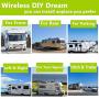 1080P Wireless Backup Camera with 9'' Large DVR Monitor for RV semi Box Truck Trailer Rear and Side View System Quad HD Camera 4 Split Screens Advanced Record IP69 Waterproof Avoid Blind spot A1 (64GB)