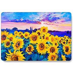 Laptop Case for MacBook Pro 13 Inch 2016 2017 2018 2019 Release, Funut Funut Matte Rubber Soft Touch Protective Case Plastic Hard Cover for MacBook Pro 13 Inch A2159 A1989 A1708 A1706,Sunflowers