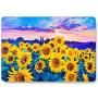 Laptop Case for MacBook Pro 13 Inch 2016 2017 2018 2019 Release, Funut Funut Matte Rubber Soft Touch Protective Case Plastic Hard Cover for MacBook Pro 13 Inch A2159 A1989 A1708 A1706,Sunflowers