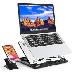 Besign LS07 Adjustable Laptop Stand, Ergonomic Riser Notebook Computer Holder Stand Compatible with Air, Pro, Dell XPS, HP, Lenovo More 10-15.6'' Laptops, Silver