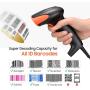 Tera Pro Barcode Scanner with Smart Stand 1D Wired Handheld Laser Bar Code Reader Auto Sensing Super Fast Precise Scanning Plug and Play Read Ultra Long Barcode