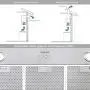 Ancona Inserta Plus Built-In Range Hood, 36-Inch, Stainless Steel - AN-1364