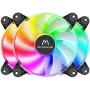 Mr.Canicula ARGB PC Fans 120mm 3 Pack,Cooling case Fans for Gaming pc,1255KK Quiet High Airflow,Adjustable Color LED PC Fan,CPU Coolers,Radiators System