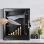 Safe Security Box, Digital Keypad and Key Lock for Cash Money Jewelry, Fireproof Waterproof Safe Cabinet with Induction Light (1.53CUB)