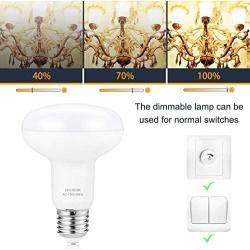 BR30 LED Light Bulb,12W(120W Equivalent),Dimmable,R30 Flood Light Bulbs Warm White 3000K,E26 Lightbulbs,for Recessed Indoor/Outdoor Floodlight(4-Pack)