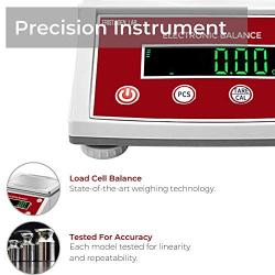 American Fristaden Lab Precision Analytical Scale 3000g x 0.01g | 0.01 Gram Lab Scale | Centigram Scale | Calibrated Scale | High Accuracy Digital Balance for Lab, Jewelry, Business | 1YR Warranty