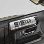 Car Window Lift Switch Button Cover Tirm for Toyota 4Runner 2010-2020 (Silver)