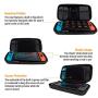 Orzly Carry Case Compatible with Nintendo Switch - Black Protective Hard Portable Travel Carry Case Shell Pouch for Nintendo Switch Console & Accessories