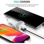 Maxboost Car Charger with SmartUSB Port 4.8A/24W [White/Grey] Charger Adapter for iPhone 12 11 Pro Max/XS Max/XR/XS/X/8/7/Plus, S20 Ultra/S10/S10+/S10e/Note,LG,iPad Pro/Air 2/Mini,Huawei, Moto,Pixel