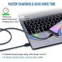 USB Cords(6ft), iSeekerKit 3 Pack High Charging Speed USB 2.0 A Male to Micro Nylon Braided Cords with Aluminum Connector Compatible for Android, Galaxy s6 s7 and More(Silver&Golden&Black)
