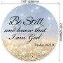 Quote Bible Round Mouse pad - Be Still and Know That I am God Psalm 46:10 Personality Gaming Round Mouse Pad Desings