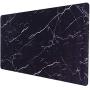 Large Extended Gaming Mouse pad with Stitched Edges,Large Mouse mat,Non-Slip Rubber Base,Waterproof Keyboard Pad,Desk Pad for Premium-Textured,3mm Thick Home Office Gamer Desk mat,800x400,Black Marble