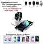 BNCHI 2 in 1 Aluminum Alloy Charging Station Compatible with iPhone12/12 Mini/12 Pro Max/11/11pro/X/Xs/Xs MAX/8 Plus/8 and iWatch 6/5/4/3/2/1(with QC3.0 Adapter)