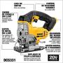 DEWALT 20V MAX Jig Saw, Tool Only (DCS331B)