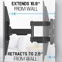 Mounting Dream TV Wall Mount Full Motion TV Mount for 42-70 inch TVs, TV Wall Mount Bracket with Dual Articulating Arms, Fits 12”- 16” Wood Studs, TV Wall Mounts with VESA 600x400mm Holds up to 100lbs