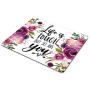 Smooffly Quote Mousepad, Floral Mouse Pad, Inspirational Quote Mouse Pad - Life is Tough but so are You