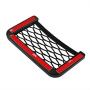 Car Storage Organizer, DSSKY 2-Pack Universal Car String Bag Car Seat Side Storage, 7.9 X 3.2 Net Bag Mesh Pocket Organizer Stick-on for Purse Bag Phone