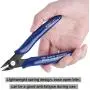 Goshyda Wire Cutter, Diagonal Pliers Side Nippers Cable Cutting Snips Shears Tool with Anti-Slip Rubber Handle for 3D Printer, Electronic Foot Trimming Plastic Products, etc