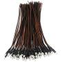 EDGELEC 50pcs 12 Volt 3mm Warm White LED Lights Emitting Diodes Pre Wired 7.9 Inch DC 12v LED Light Diffused Colored Lens Small LED Lamps