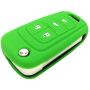 New Green 4 Buttons Key Cover for Flip Folding Key Case Cover Silicone cover for 2010 2011 2012 2013 2014 Camaro