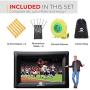 Outdoor Movie Screen – 22 FT Inflatable Projector Screen – Family Screen Tent + Printable Party Theme Movie Ticker Templates – Lightweight & Easy to Inflate – Family Pool Canvas Tent by Nozzco