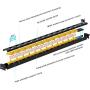 CRST Heavy Duty Surge Protector Power Strip Wide Spaced 12-Outlet 15 Feet Long Extension Cord with Mounting Brackets 15A Circuit Breaker 1800 Joules