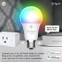 C by GE A19 Smart LED Bulbs - Full Color Changing Light Bulbs with App Control, 2-Pack, Smart Light Bulb Works with Alexa and Google Home, Color Light Bulbs for Bedroom, Bluetooth Light Bulbs