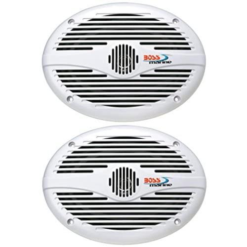 BOSS Audio Systems MR690 350 Watt Per Pair, 6 x 9 Inch, Full Range, 2 Way Weatherproof Marine Speakers Sold in Pairs