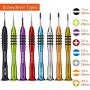 Paxcoo Precision Screwdriver Set of 8 - Magnetic Professional Repair Tool Kit for Glasses, Electronics and Watch Repair