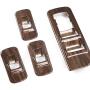 Car Window Lift Switch Panel Decoration Frame Cover Trim for 2015 2016 2017 2018 Ford F150 Accessories (Wood Grain)