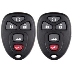 SCITOO Replacement for 2X5 Button Key Fob Keyless Entry Remote Fob Case for 04-16 Buick LaCrosse Chevrolet Malibu Pontiac G6 Series KOBGT04A