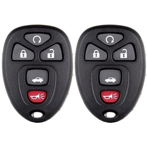 SCITOO Replacement for 2X5 Button Key Fob Keyless Entry Remote Fob Case for 04-16 Buick LaCrosse Chevrolet Malibu Pontiac G6 Series KOBGT04A