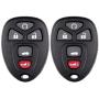 SCITOO Replacement for 2X5 Button Key Fob Keyless Entry Remote Fob Case for 04-16 Buick LaCrosse Chevrolet Malibu Pontiac G6 Series KOBGT04A