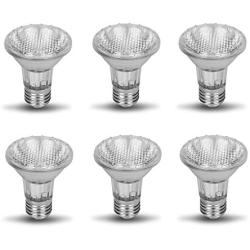 75PAR20/FL 6 Pack Dimmable 130V 75 Watt PAR20 High Output 120V Long Lifetime Halogen Spot Light Bulb-Replace par20 60W 75W Lamp Flood Beam Wide Angle Ceiling Recessed Can Lighting Home Replacement