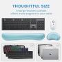 VicTsing Keyboard Wrist Rest Pad & Mouse Wrist Rest, Memory Foam & Superfine Fibre, Easy Typing and Pain Relief for Computer, Laptop, Office, Green