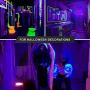 2 Pack BlueX LED A19 Purple Light Bulb - 9W (60Watt Equivalent) - E26 Base LED Purple Bulb, Party Decoration, Porch, Home Lighting, Holiday Lighting, Decorative Illumination (Purple)