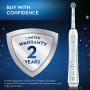 Oral-B 7000 SmartSeries Rechargeable Power Electric Toothbrush with Bluetooth Connectivity and Travel Case, White